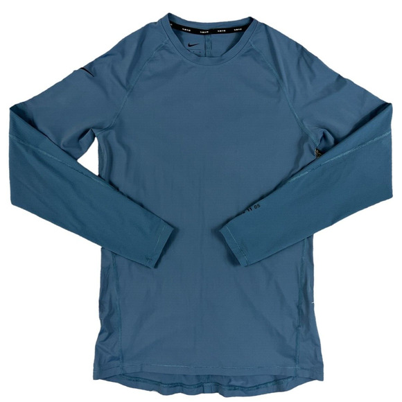 Nike Pro Tech Performance Women's Blue Long Sleeve Size Medium‎ - Picture 1 of 7